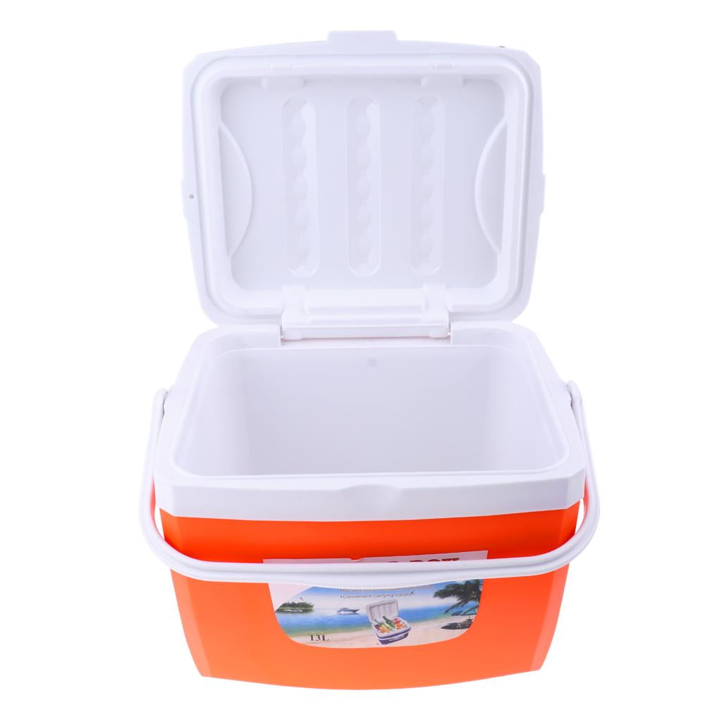 5L 13L Outdoor Camping Ice Chest Box With Handle 3 Colors , 13L orange