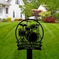 thumbnail image 3 of Handmadetneonsign Drum Set MemorialMetal With Stake, Artist Stake Metal Name Sign Stake, Garden Metal Stake Decor 59066, 3 of 5