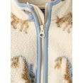thumbnail image 3 of The Children's Place Baby & Toddler Boys Zip Up Dino Print Sherpa Jacket, Sizes 6M-5T, 3 of 3