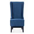 thumbnail image 5 of GZXS High Back Arm Chair,Modern Accent Chair 23" Wide Wing Back Chair,Side Chair,Fabric Wingback Chairs,Contemporary Leisure Side Chair with Wooden Legs (Blue), 5 of 10