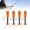 orange, variant on koolsoo Fishing Rod Holder 4 Tubes Organizer Links Vertical Support Side Mounted Fishing Pole Stand Pole Rest for Boat RV Canoe Yacht orange