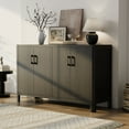 thumbnail image 3 of Armoire Rustique à 4 Portes - Fini Bois Naturel, 3 of 8