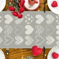 thumbnail image 4 of Valentines Day Table Runner Grey Runners Love Heart Valentines Day Decorations 13x72 inch Mothers Day Anniversary Wedding Party Home Kitchen Dining Decor, 4 of 5