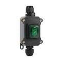 thumbnail image 1 of fastboy Interrupteur de Commutation de Cordon en Ligne Interrupteur à Bascule DC 12V-24V 2 Position 4Pin DPST Off Interrupteur à Bascule avec Bouton Bascule Vert, 1 of 6