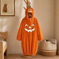thumbnail image 5 of Grblisyd Pumpkin Halloween Jumpsuits Casual Long Sleeve Loose Onesie Loungewear Soft Cozy Plus Size Pumpkin Sleepwear, 5 of 6