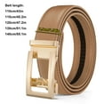 thumbnail image 4 of Men's Leather Casual Belt,Women's Belt Decorative,Automatic Leather Belt Adjustable Comfort Click Buckle Belts for Dress Business Suit (5 Size), 4 of 7