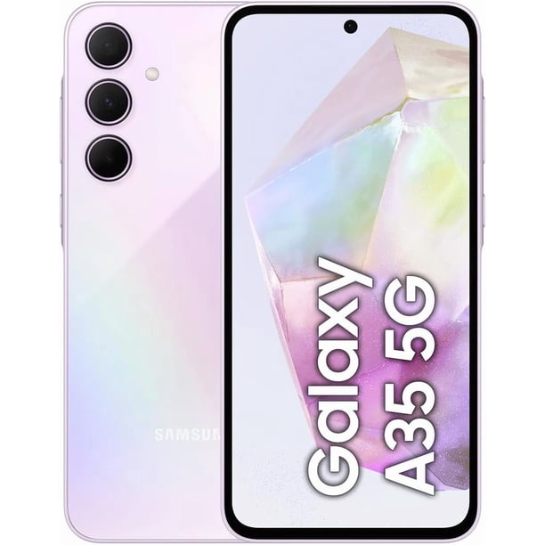 Samsung Galaxy A35 5G 8GB Ram 128GB Asombroso Lila Desbloqueado (Reacondicionado)
