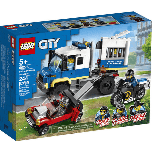 Lego City : Police Prisoner Transport 244 Briques 60276 