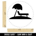 thumbnail image 2 of Lounge Chair Umbrella Beach Sun Self-Inking Rubber Stamp Ink Stamper - Black Ink - Mini 1/2 Inch, 2 of 7