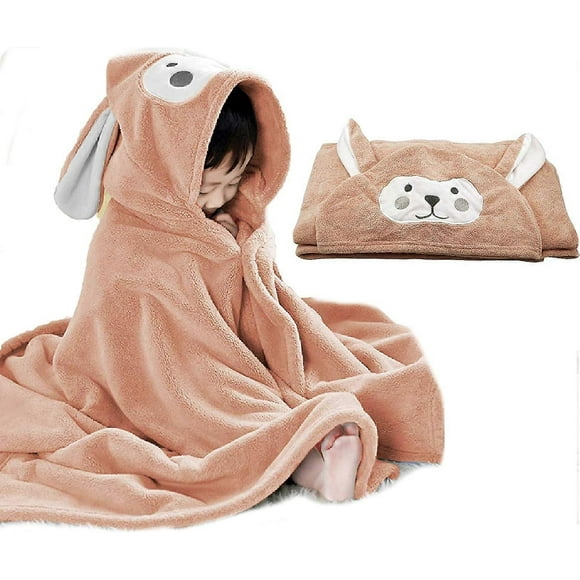 Baby Bath Towel Hooded Ultra Soft Hooded Towel Highly Absorbent Bathrobe Blanket Toddlers-Extra Large 28" x 55" Kaqi