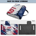 thumbnail image 4 of SEANATIVE Golf Cart Seat Cover, Universal for 2-Seater Club Car DS/Precedent, Portable Lightweight Club Car Bench Seat Covers with 4 Storage Pockets, Love to Golf Ball Pattern, 4 of 7