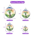 thumbnail image 5 of Happy St. Patrick’s Day Cane Corso with Green Hat Shamrocks Rainbow Round Wood Sign Italian Mastiff Dog Lover Gifts Idea Hanging Wall Home Decor - 03007, 5 of 5