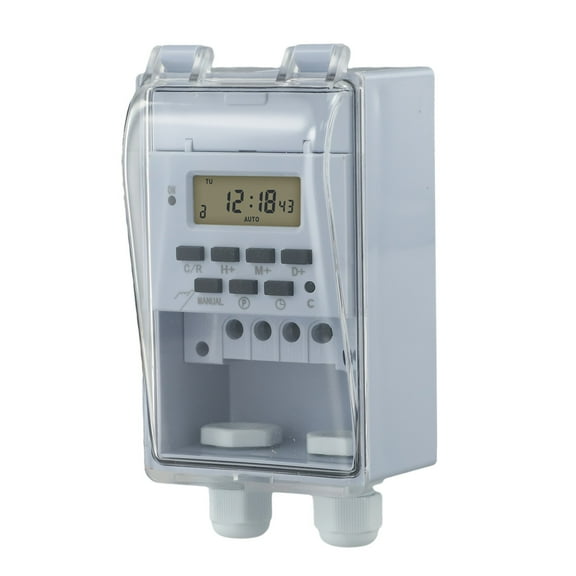 220V Intelligent Timer KG316T-F TimeController with Waterproof Transparent Cover