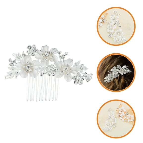 Raindrops  Rhinestone Bridal Hair Bridesmaid Comb Charming Eye-catching