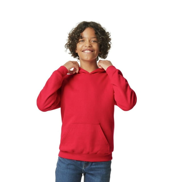 Gildan Garçons/filles Softstyle Chandail à Capuchon en Molleton Uni de Poids Moyen