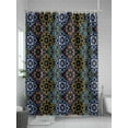 thumbnail image 5 of Shower Curtains Baroque Style Bath Curtain Vintage Floral Ethnic Waterproof Bathroom Shower Curtain Set with Hooks Decoration 72 x 84 Inches, 5 of 7
