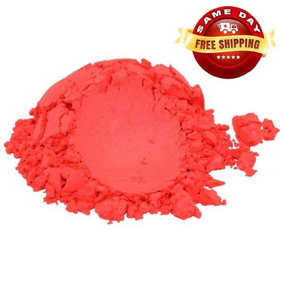 SOAPBERRY RED LUXURY MICA COLORANT PIGMENT POWDER FOR SOAP CANDLE NAIL 1 OZ