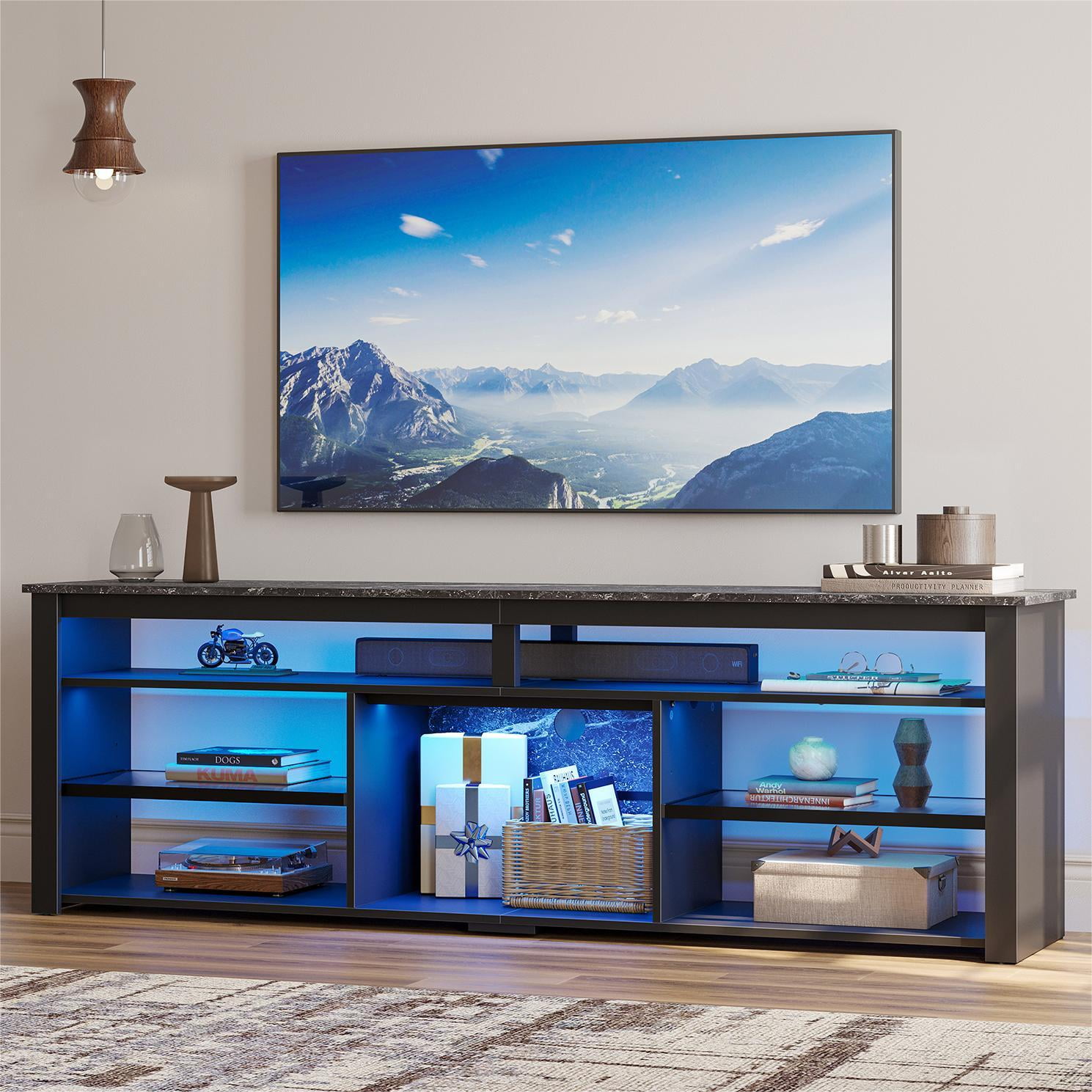 Bestier LED TV Stand for 75" TVs, Gaming Entertainment Center