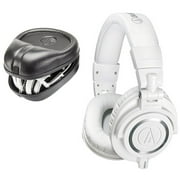 Audio-Technica ATH-M50x Sound-Isolating Monitor Headphones + Headphone Case