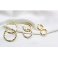 thumbnail image 4 of Medium Thick Hammered Hoops, Small, Medium or Large (K10-12), 4 of 7