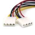 18cm 2 Way 4 pin PSU Power Splitter Cable LP4 Molex 1 to 2 - Walmart.com