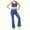 Blue, variant on Womens Yoga Pants with Pockets Stretchy High Waisted Flare Leggings Bell Bottom Yoga Dress Pants Seamless Bootcut Work Business Pants Blue S