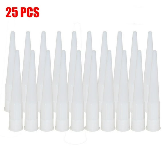 25 Pack Spare Nozzles for Silicone Sealant Adhesive Caulk