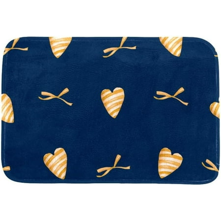 

Love Hearts Pattern Valentine s Day Indoor Door Mat Non Slip Absorbent Resist Dirt Entrance Rug Low Profile Inside Entry Door Rugs for Entryway 24x16 Inch