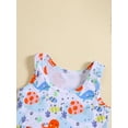 thumbnail image 5 of Bslissey 18M-6T Kids Girls Swimsuit Outfits Cute Cartoon Print Sleeveless Ruffle Tank Tops + Shorts 2Pcs Bikini Split Swimwear Set Toddler Casual Summer Bathing Suits, 5 of 8