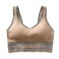 thumbnail image 4 of Darzheoy Sports Bras for Women 1 Bra For Girls V Neck Cami Vest Padded Seamless Bralette Straps Sleeping Bras Push Up Tank Tops Underwear One Size, 4 of 4