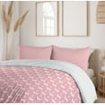 thumbnail image 6 of Ambesonne Cactus Print Duvet Cover Sets, Meadow Animal Llamas, 2-Queen, Pale Pink and White, 6 of 7