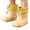 Khaki, variant on Otqutp Toddler Boys Girls Rain Boots Kids Color Block Waterproof Rubber Mid Calf Booties Adjustable Drawstring Cuff Non Slip Rain Shoes