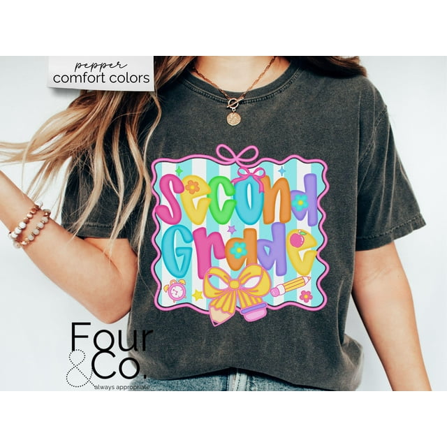 2nd Grade Teacher Shirt, Second Grade Teacher Shirt, Teacher Shirt, Elementary Teacher Shi - Ivory - 2XL