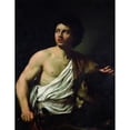 thumbnail image 3 of Simon Vouet 15x18 Black Modern Framed Museum Art Print Titled - David with the Head of Goliath (1620 - 1622), 3 of 5