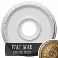 thumbnail image 3 of Ekena Millwork 16 1/2"OD x 3 7/8"ID x 1 1/2"P Medea Ceiling Medallion (Fits Canopies up to 5 3/8"), Hand-Painted Pale Gold, 3 of 5
