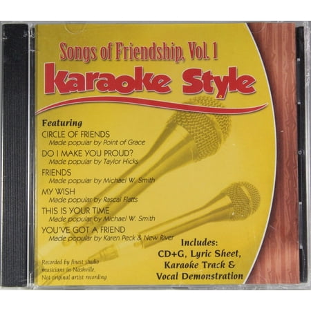Songs of Friendship Volume 1 Daywind Christian Karaoke Style NEW CD+G 6 Songs