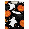 thumbnail image 1 of FMSHPON Halloween Ghost Bat Jack O Lantern Stars Clipboard Hardboard Wood Nursing Clip Board and Pull for Standard A4 Letter 13x9 inches, 1 of 5
