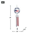 thumbnail image 2 of Zingz Home Iron Weathervane Wind Chime - 45x9.5x4.75 - Patriotic Welcome, 2 of 3