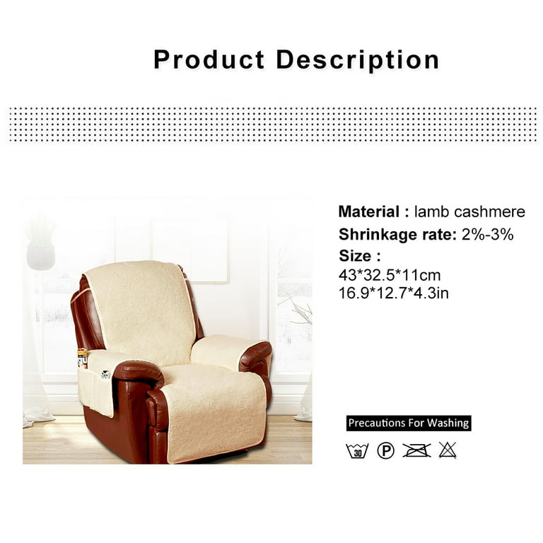 Sheepskin recliner chair covers hot sale