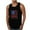 Black, variant on Dianli Red White Blue USA Flag Men's Workout Tank Top Tunic Crew Neck Summer Beach Vacation Loose Fit Short Sleeve Casual Tank Tops Regular Fourth of July Shirts for Men Summer Saving Black L