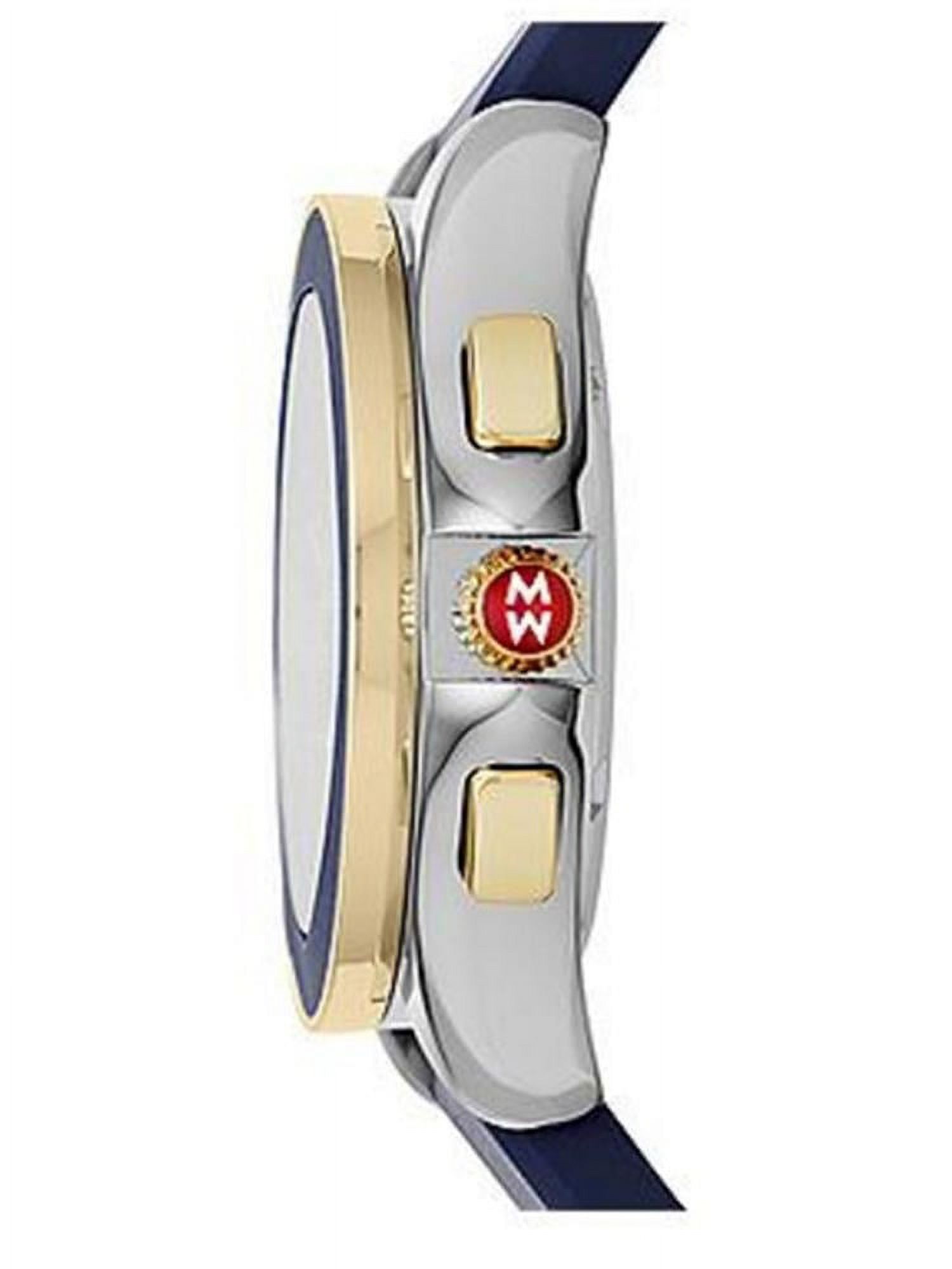 COPY - NWT MICHELE \' Cape \' Chrono Red Sunray Dial watch MICHELE Deco Sport Women 18k Gold Plated Watch Chronograph  main image 2
