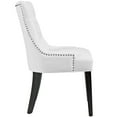 thumbnail image 3 of Modway Regent Dining Side Chair Vinyl Set of 2 in White, 3 of 5