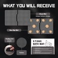 thumbnail image 4 of Stone Bath Mat Diatomaceous Earth Shower Mat Non-Slip Super Absorbent Diatomite Stone Bath Mats for Bathroom Floor Quick Drying(32''×20" Gray), 4 of 7