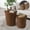 Walnut, variant on Round Coffee Table with Storage, Nesting Coffee Table Set of 2, End Table for Living Room, Walnut