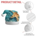 thumbnail image 4 of Bingfone Starfish And Seashell On The Beach 1 Santa Hat for Adults,Unisex Christmas Hat Hats Extra Thicken Classic Plush for Christmas New Year Festive Holiday, 4 of 6