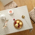 thumbnail image 4 of Mantel ISAENNE Designer de lino vintage con estampado floral, 140 x 140 cm, 4 of 9