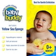 thumbnail image 2 of Baño Sea Sponge Baby Buddy de color amarillo natural para recién nacidos, paquete de 1 unidad, 2 of 6
