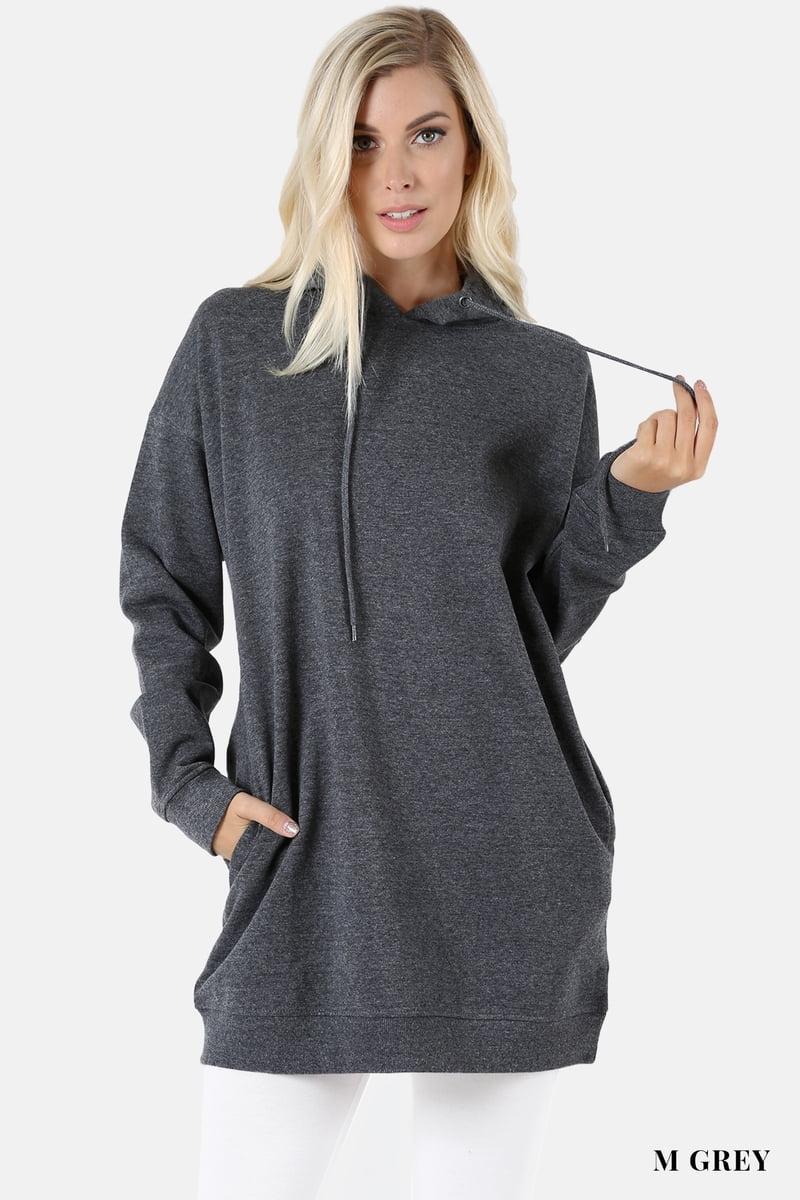 Women Oversized Loose Fit Hoodie Tunic Sweatshirts Top - Walmart.com