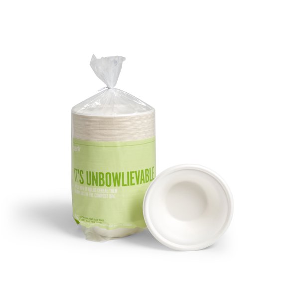 Perk Compostable Paper Bowls, 12 Oz., White PK56334