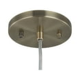 thumbnail image 4 of Woodbridge Lighting Tanner 5-Light LED Opal Bullet Cluster Pendant in Brass, 4 of 5